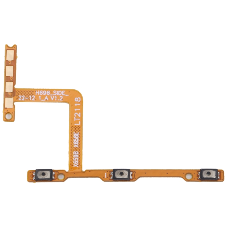 OEM Power Button & Volume Button Flex Cable, For Infinix Hot 10i X659B, For Infinix Hot 10s / Hot 10s NFC, For Infinix Smart 5 Pro, For Tecno Spark 8P/Spark 8T, For Tecno Spark 8 KG6, For Tecno Pop 5, For Tecno Spark Go 2021, For Tecno Pova 2 LE7...