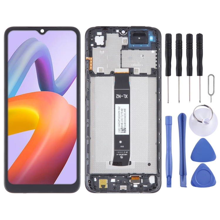 OLED Material LCD Screen For Digitizer Full Assembly with Frame, For Xiaomi Redmi A2, For Xiaomi Redmi A2+, For Xiaomi Poco C40, For Xiaomi Redmi 10 India, For Xiaomi Redmi 10C, For Xiaomi Poco X3 GT