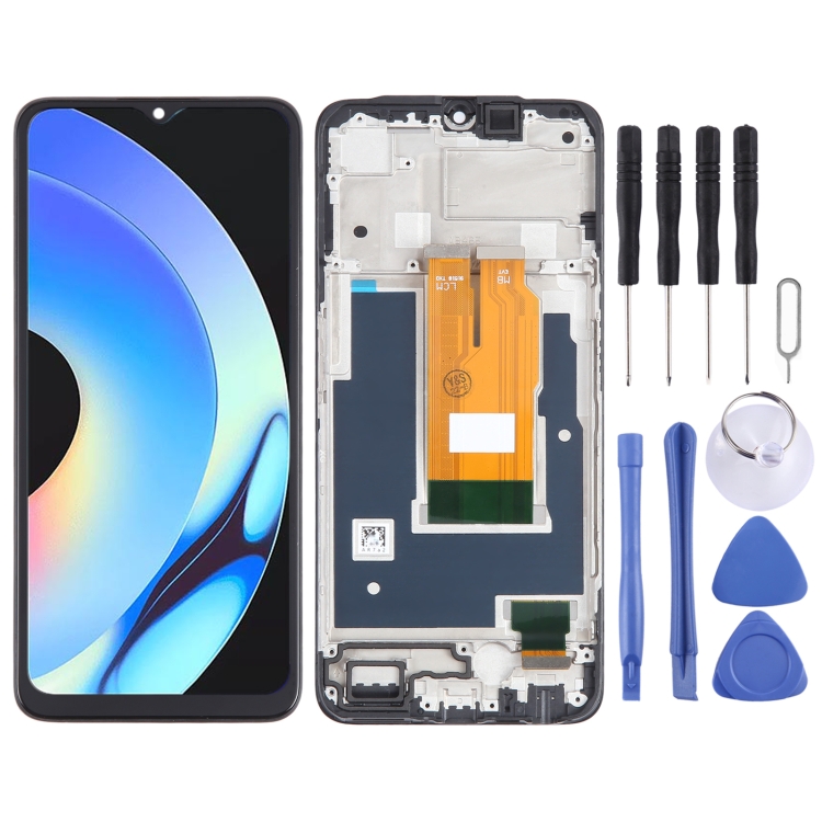 OEM LCD Screen Digitizer Full Assembly with Frame, For Realme C53 India RMX3762, For Realme V30, For Realme C33 2023 RMX3627, For Realme 10T, For Realme C55, For Realme 10s, For Realme C33, For Realme 9i 5G, For Realme V20...
