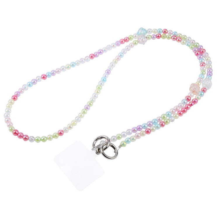 Phone Anti-lost Colorful Bead Chain Crossbody Lanyard