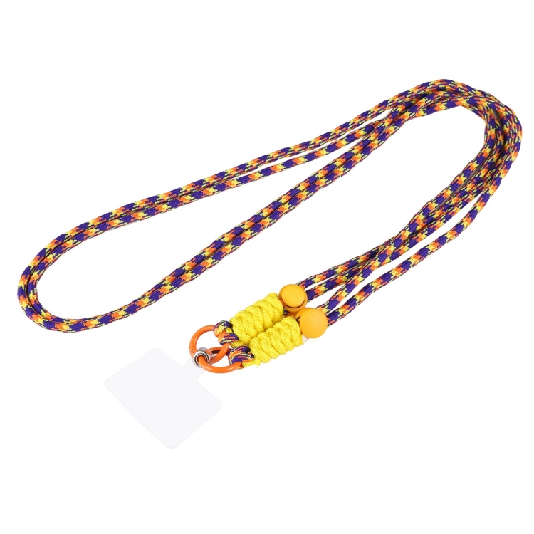 Double Buckle Twist Rope Slim Long Lanyard