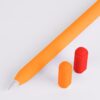 Double Cap Contrasting Color Silicone Protective Case, For Apple Pencil (USB-C)