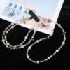 Mobile Phone Anti-lost Long Chain Flash Diamond Pearl Crossbody Lanyard