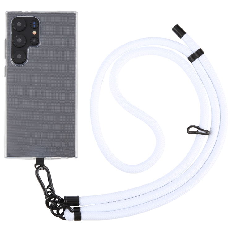 10mm Solid Color Adjustable Phone Anti-lost Neck Chain Nylon Crossbody Lanyard, Adjustable Length: about 75-135cm