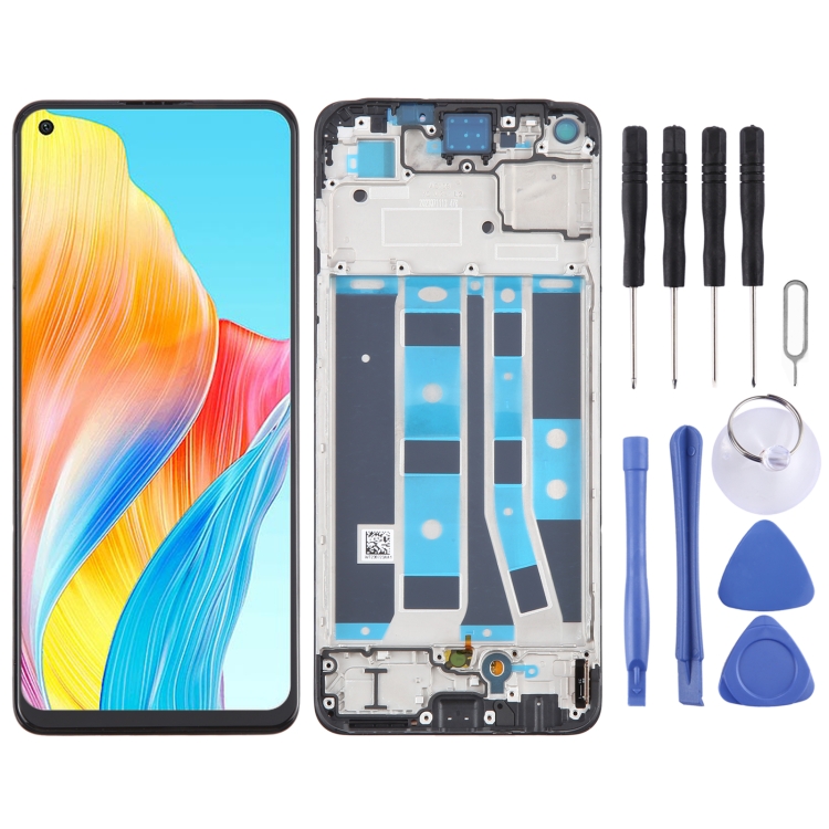 OLED LCD Screen Digitizer Full Assembly with Frame, For OPPO A78 4G CPH2565, For OPPO Reno8 Z 5G, For OPPO Reno8 4G, For OPPO Reno8 Lite 5G, For OPPO Reno8 5G, For OPPO F21 Pro 5G, For OPPO F21 Pro, For OPPO Reno7 Lite, For OPPO Reno7 4G...