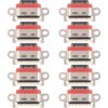 10pcs Original Charging Port Connector, For OnePlus Ace Pro, For OnePlus Nord 2 5G
