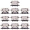 10pcs Original 12 Pin Charging Port Connector, Middle Pin Position, Four-pin Contacts, Upper Corner, Dual-row Pin, Dual-row Contact Pins, 4 Pin Not Spring-loaded, Four Pins Lower