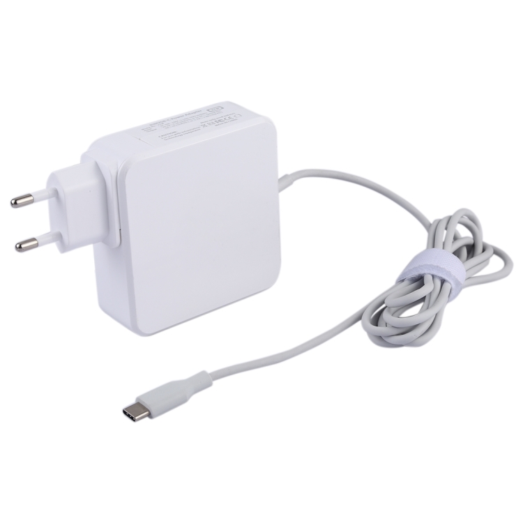 87W USB-C / Type-C Power Adapter Portable Charger with 1.8m Charging Cable, EU Plug