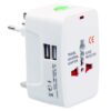110-250V Multi-function Travel Universal Converter with Dual USB Interfaces, EU / UK / US / AU Plug