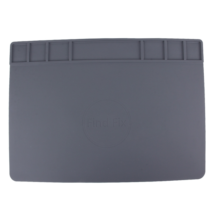 Maintenance Platform High Temperature Heat-resistant Repair Insulation Pad Silicone Mats, Size: 49.5cm x 34.7cm, 49.5cm x 34.7cm Grey