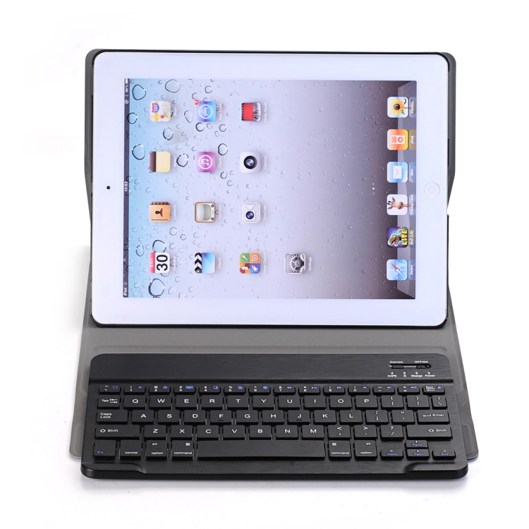 A02 for iPad 4 / 3 / 2 Universal Ultra-thin ABS Horizontal Flip Tablet Case + Bluetooth Keyboard