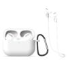 For AirPods Pro 3 in 1 Silicone Earphone Protective Case + Hook + Anti-lost Rope Set