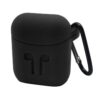Portable Wireless Bluetooth Earphone Silicone Protective Box Anti-lost Dropproof Storage Bag with Hook for Apple AirPods 1/2
