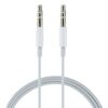 MH024 1m 3.5mm Jack Wire Control Stereo AUX Audio Cable for Computer, CD Player, MP3, Car, Headphone, Phones, Tablets, Speaker