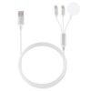 Multi-function 3 In 1 8 Pin Magnetic Charging Cable for iPhone / Apple Watch, Length : 1m