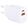 T085 20W USB + Type-C Fast Charging Travel Power Adapter, EU Plug, IP8G0711EU, IP8G0711US