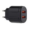 LZ-022 5V 2.4A Dual USB Ports Travel Charger, EU Plug