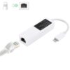 NK107A1 8 Pin to RJ45 Ethernet LAN Network Adapter Cable for iPhone / iPad Series, Total Length: 16cm