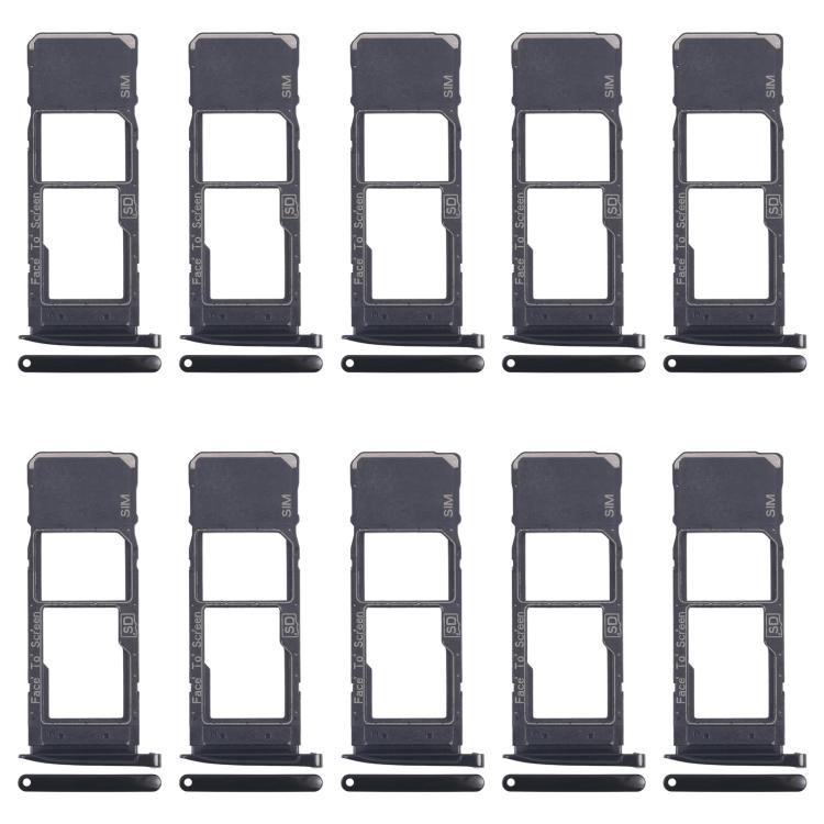 For Motorola Moto G7 Plus 10pcs Original SIM + Micro SD Card Tray, For Motorola Moto G7 Plus