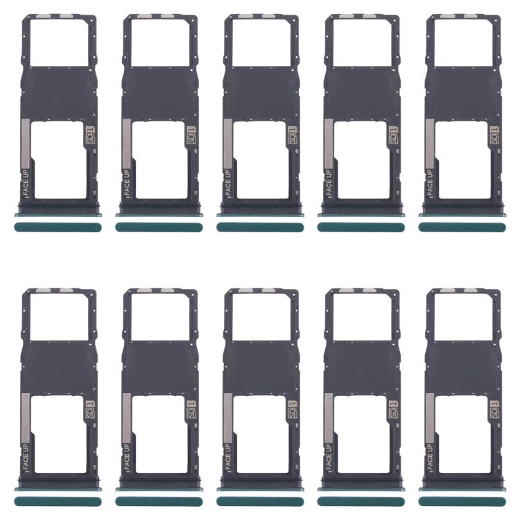 For Motorola Moto G04 10pcs Original SIM Card Tray + Micro SD Card Tray, For Motorola Moto G04(Original)