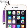 100 PCS Mini Universal Capacitive Stylus Pen, Random Color Delivery