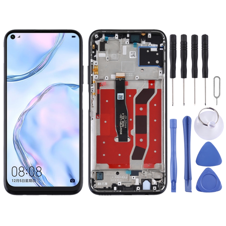 LCD Screen and Digitizer Full Assembly with Frame for Huawei Nova 6 SE, For Huawei Nova 6 SE