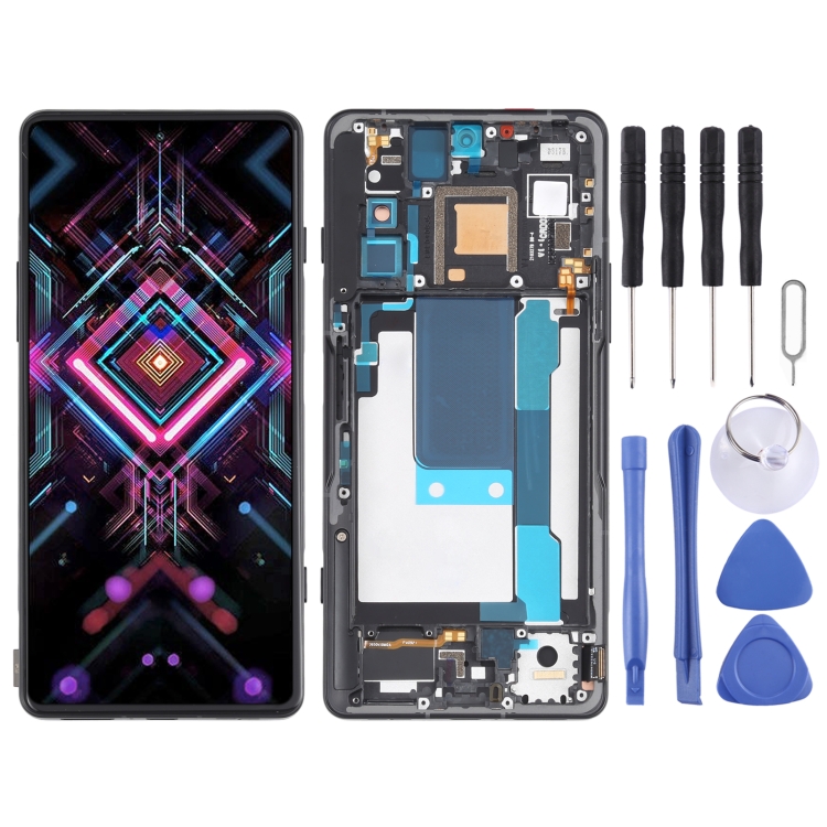 OLED Material LCD Screen and Digitizer Full Assembly With Frame for Xiaomi Redmi K40 Gaming M2012K10C M2104K10AC, For Xiaomi Redmi K40 Gaming