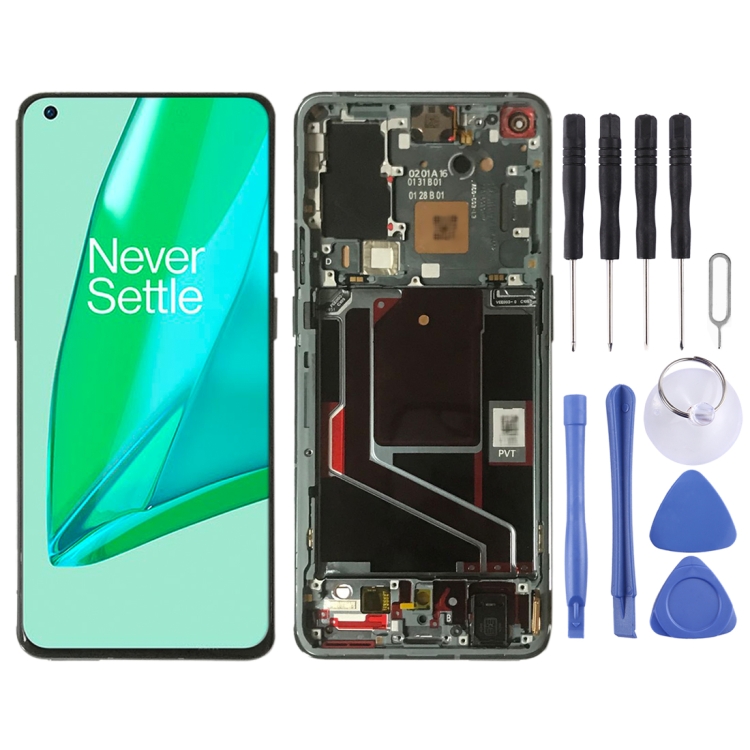 For OnePlus 9 Pro LE2121 LE2125 LE2123 LE2120 Digitizer Full Assembly With Frame Original LCD Screen, For OnePlus 9 Pro(Green)