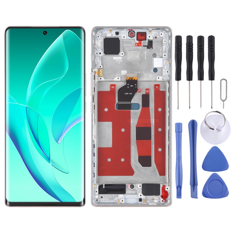Original LCD Screen and Digitizer Full Assembly with Frame for Honor 60, For Honor 60 (OLED), For Honor 60