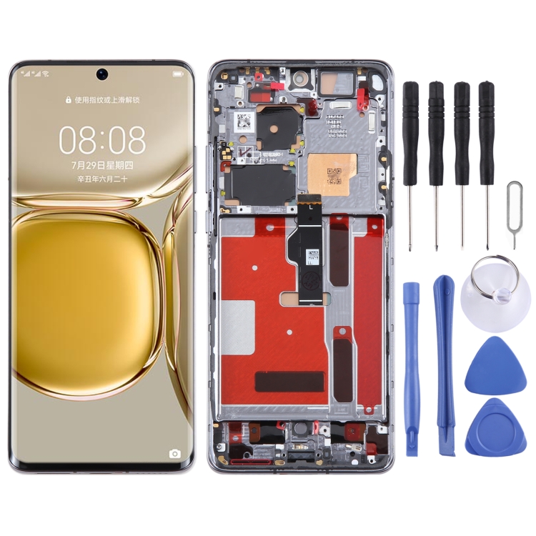 Original LCD Screen For Huawei P50 Pro Digitizer Full Assembly with Frame, For Huawei P50 Pro (Original), For Huawei Mate 50 Pro (Original)
