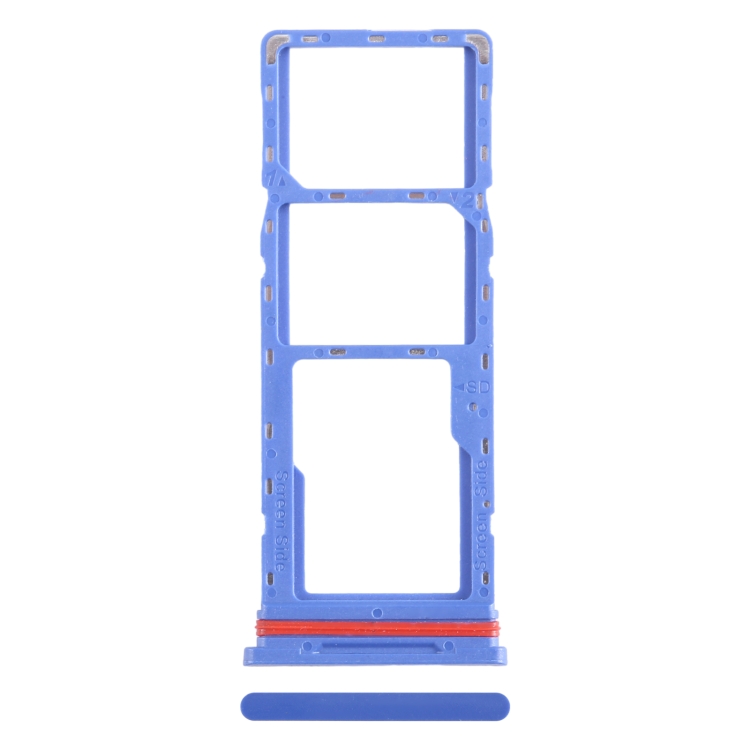 For Infinix Smart 6 HD X6512 SIM Card Tray + SIM Card Tray + Micro SD Card Tray, For Infinix Smart 6 HD, For Infinix Smart 6 HD(Baby Blue)