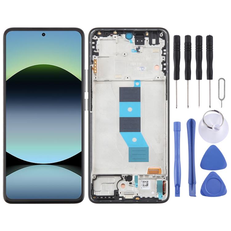For Xiaomi Redmi Note 14 5G India AMOLED Original LCD Screen Digitizer Full Assembly with Frame, For Xiaomi Redmi Note 14 5G India(Original)