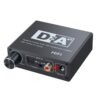 NK-C6 Optical Fiber To Analog Audio Converter Adjustable Volume Digital To Analog Decoder, EU Plug, US Plug, With USB Cable