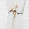 Long-leg Cat Curtain Buckle Free Punch Curtain Magnetic Buckle Strap