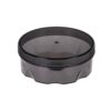 2 PCS Magnetic Suction Round Wall-mounted Seasoning Jar, Transparent Black, Transparent, Transparent Coffee