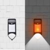 X-A18 59 LED Solar LED Flame Human Sensor Lights Garden Lights