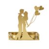 DH2206-03 Valentine Day Romantic Atmosphere Candle Holder Shooting Props Decorative Candlesticks, A, B, C