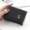Cartoon Cute Cat Tri-fold Wallet Mini Embossed Multifunctional Wallet