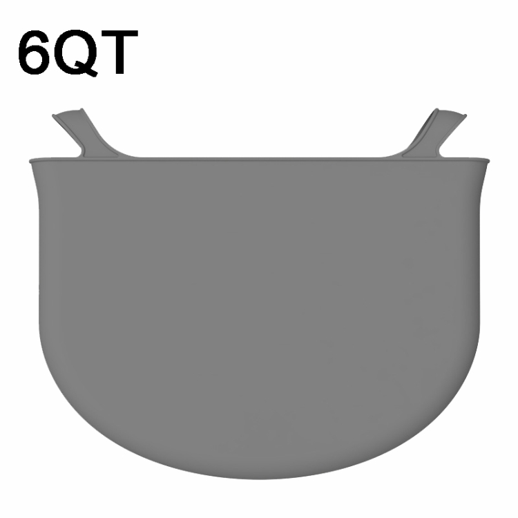 6QT Silicone Slow Cooke Liners Reusable Leakproof Crock Pot Liners, Gray, Black, Pink, Yellow