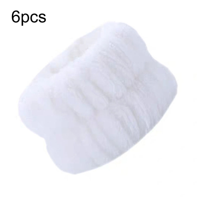 6pcs Washing Anti-Humidity Washing Face Wrist Strap Sports Sweat-Wiping Bracelet Sweat-Absorbing Sleeve