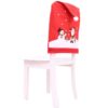 Christmas Decorations Old Man Snowman Chair Cover Hotel Restaurant Festive Arrangement Seat Cover