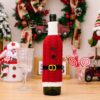 Christmas Knitted Wine Bottle Cover Festival Restaurant Decorations, Belt, Elves