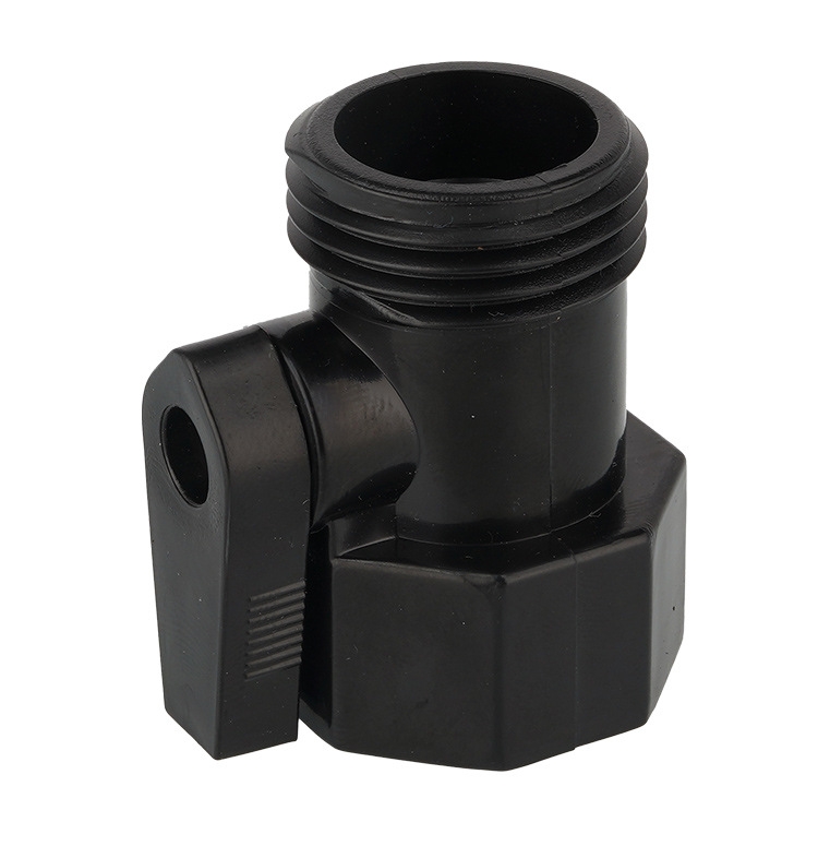Garden Single-way ABS Handle Ball Valve Garden Hose Connector, American Thread, European Thread