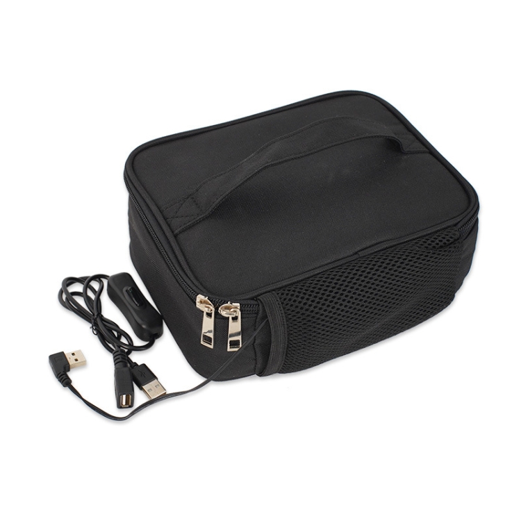 USB Heated Lunch Box Bag Outdoor Bento Thermal Bag