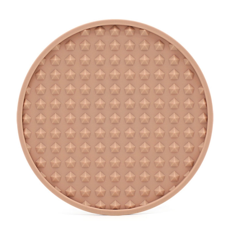 10cm Round Thickened Silicone Coaster Irregular Pyramid Shape Tea Cup Mat