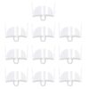 10pcs /Bag Recyclable Transparent Restaurant Mask Chef Anti-fog And Anti-Spittle Plastic Masks