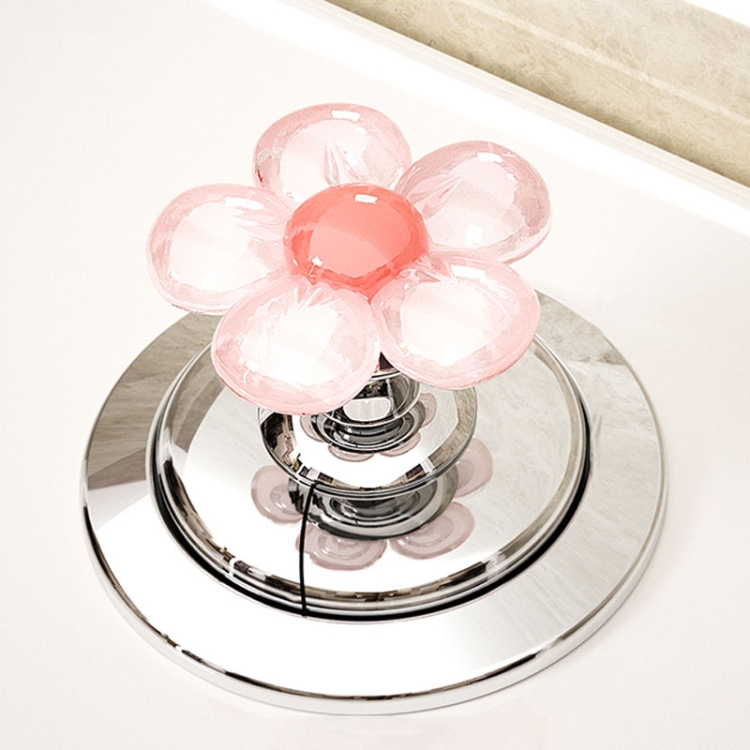 Cute Flower Toilet Pusher Nail Art Special Bathroom Flush Switch Button