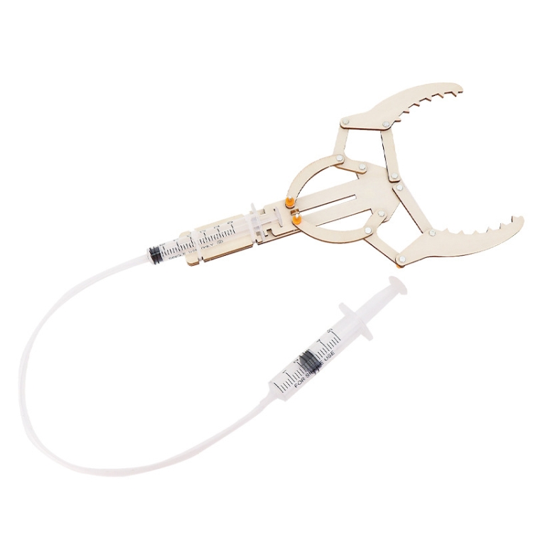 DIY Hydraulic Mechanical Arm Technology Homemade Pliers Pupils Science Experiment Material Kit
