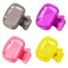 4pcs Toothbrush Storage Clip Toothbrush Protective Cap Portable Plastic Toothbrush Box
