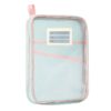 A4 Clear File Bag Student Books Stationery Storage Bag Thickened Mesh Zipper Pouch